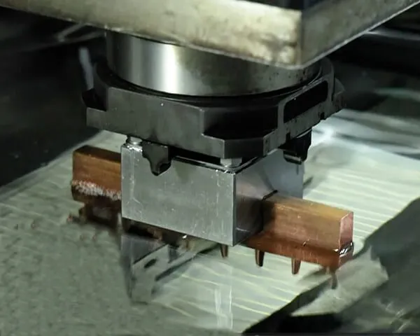 EDM production process at GS Machining