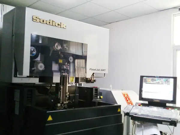 Wire-cutting EDM machine at GS Machining